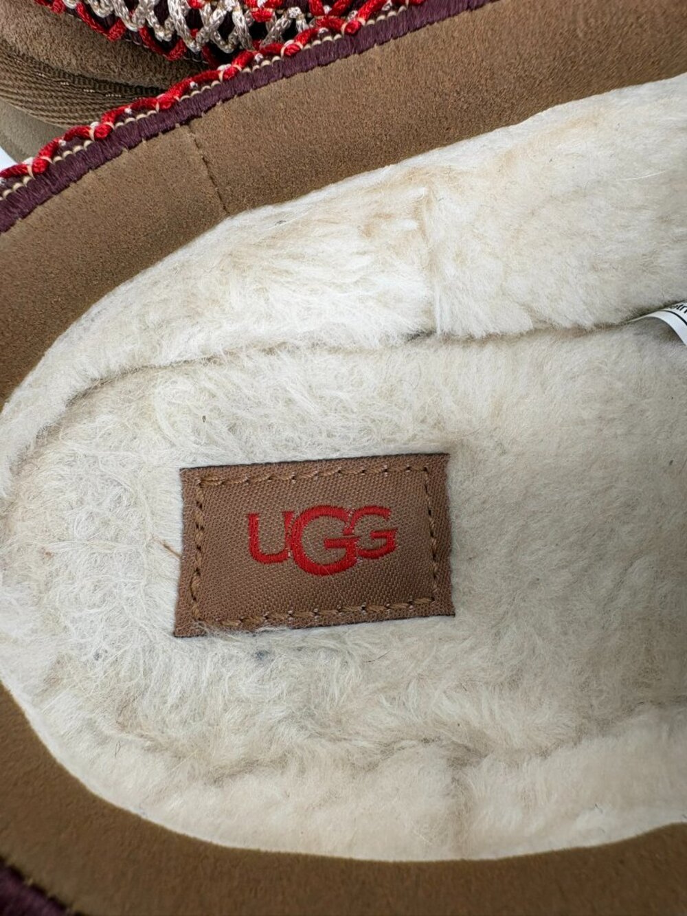 Ugg Tazz II Platform Slipper – Chestnut – Kids Size 4 - Picture 8 of 11